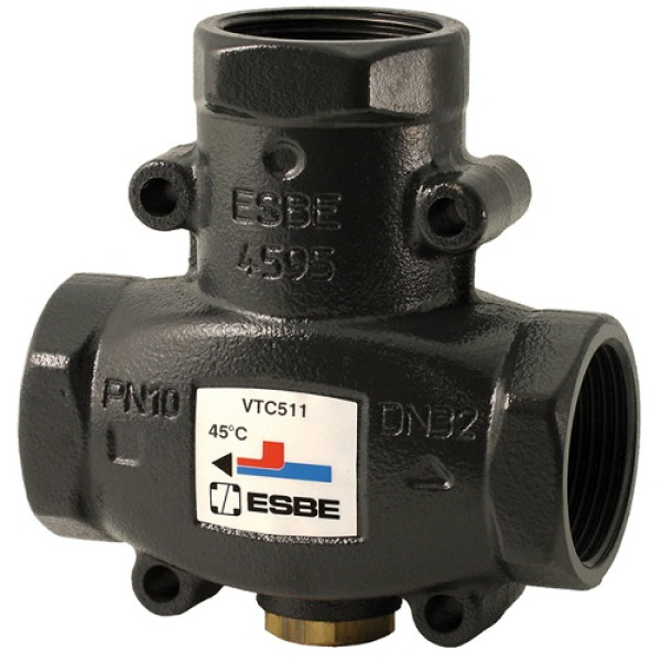 Термический клапан 3-ходовой ESBE VTC511 55 С Rp 1" DN 25