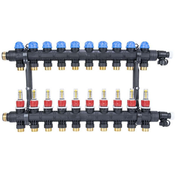 Колектор Afriso ProCalida EF1 K 10 контурів, G1", 0,2-1,6 л/хв