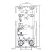 Насосная группа Afriso PrimoTherm 180-3 DN 25 RTA с фиксированной температурой 55 °C