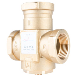 Термічний клапан Afriso ATV 553, DN32, Rp 1 1/4" 45 °C Kvs 12