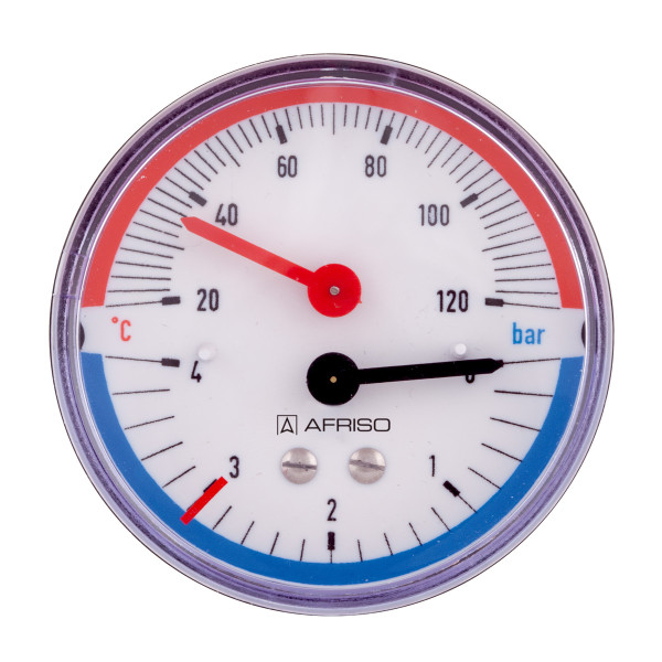 Термоманометр Afriso ТМ80 0-10 бар, 20-120 °C AX