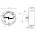 Термоманометр Afriso ТМ80 0-10 бар, 20-120 °C AX