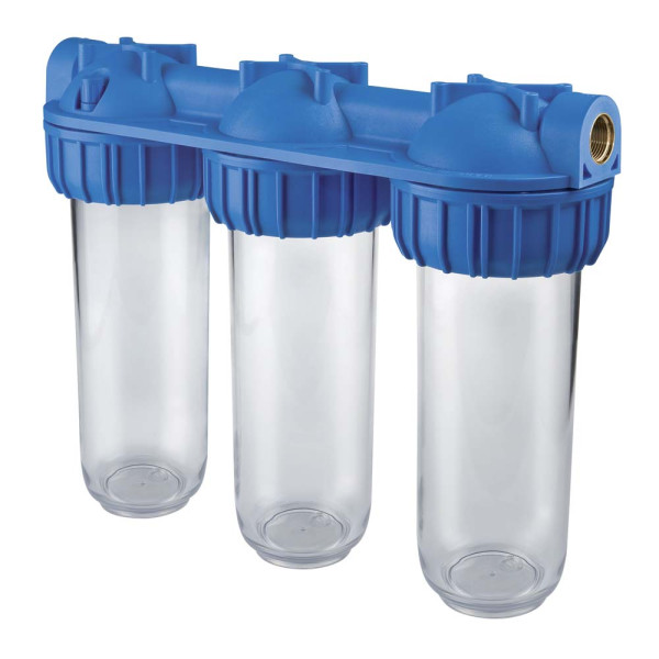 Фільтр-колба TRIPLEX PLUS 3P 1 ″ (латунь) 10 ″ (senior) BFO SX TS 45°C 8 bar Atlas Filtri Italia s.rl.