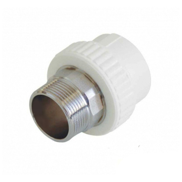 Муфта PP-R комбинированная Berke Plastik НР 25x3/4" белая