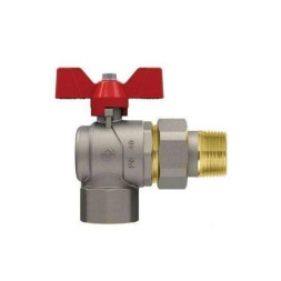 Кран кульовий кутовий з американкою FIV Evolution 3/4" Ду 20