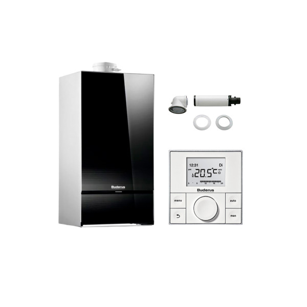 Пакетна пропозиція Buderus Logapak Plus GB172i 20 KD/RC200/FC Set60 C13x чорний