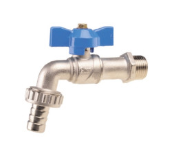 Кран шаровой Cherbros 1/2" под шланг батерфляй PLUS