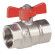 Кран кульовий Cherbros 1/2" внутрішня різьба батерфляй Normal