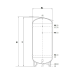Аккумулирующая емкость Cordivari Acqua Refrigerata Grezzo GC 20 VT 100 л