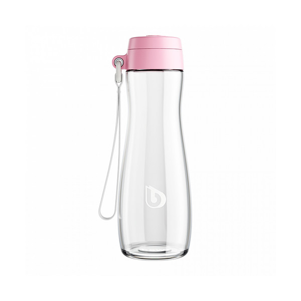 Бутылка BWT Glass Bottle Pink розовая 550 мл