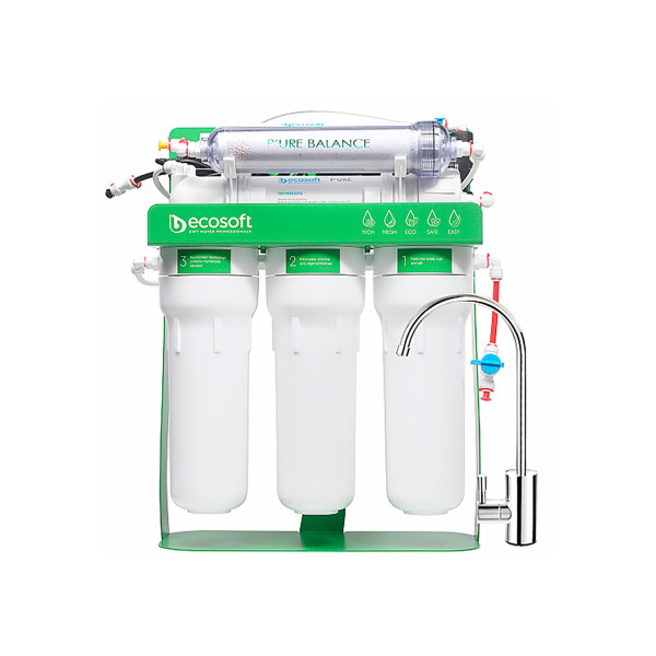 Фільтр зворотного осмосу Ecosoft P'ure Balance з помпою на станині MO675MBALPSECO