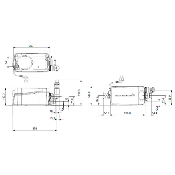 Канализационная установка Sololift 2 D-2 GRUNDFOS