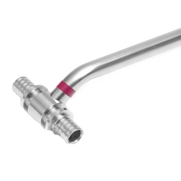 Трубка Т-образная для подключения радиаторов Heat-PEX L - 250 мм, 20x15 мм