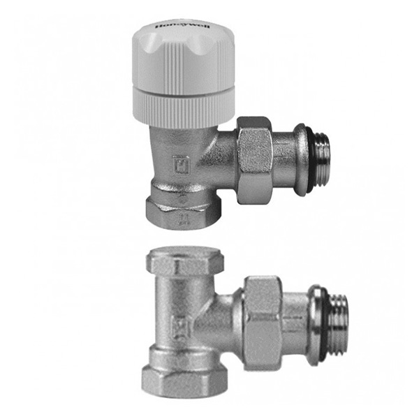 Комплект термостатический Honeywell VL134EA15, ручной угловой (подача+обратка) 1/2"