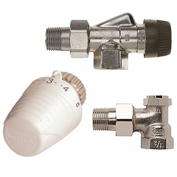 Комплект термостатический Honeywell VTL320AA15, осевой 1/2"