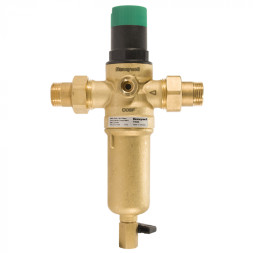 Компактный фильтр для горячей воды Honeywell 1/2" 100 мкм  c регулятором давления
