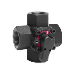 Поворотный клапан 4-ходовой Honeywell PN6 компакт DN 32 kvs16