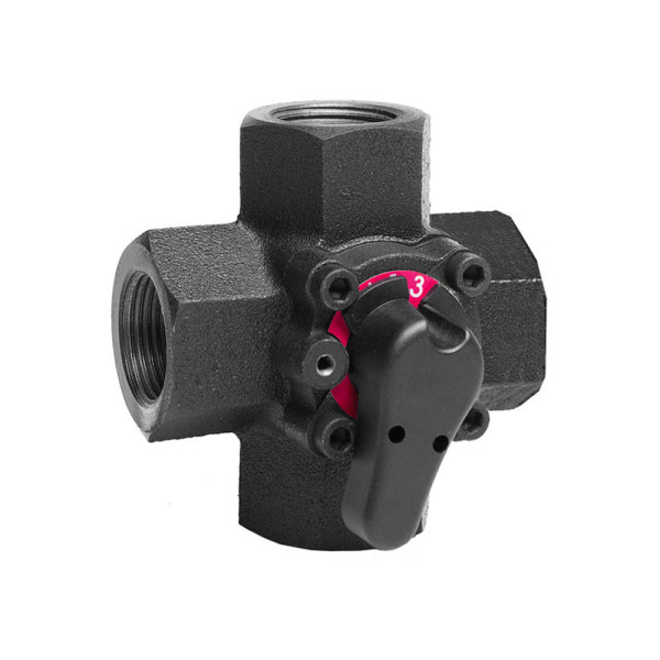 Поворотный клапан 4-ходовой Honeywell PN6 компакт DN 32 kvs16