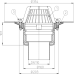 Воронка кровельная HL DN 110 мм