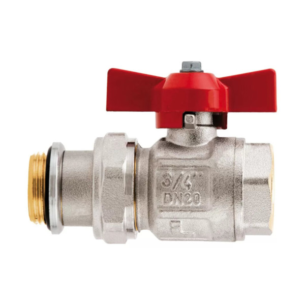 Кран шаровой полнопроходной Itap Ideal 1/2" (DN 15) для коллекторов, с уплотнительным кольцом
