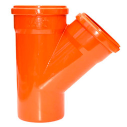 Тройник канализационный наружный Magnaplast 45° 200х200 мм