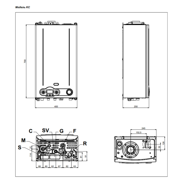 Котел газовый конденсационный 2-контурный DELFIS CONDENSING KC 24 NOVA FLORIDA
