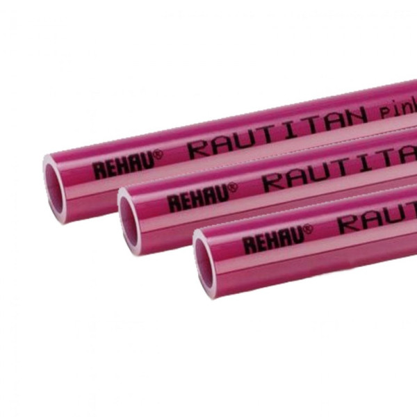 Труба Rehau RAUTITAN pink 20х2,8 мм, отрезки 6 м