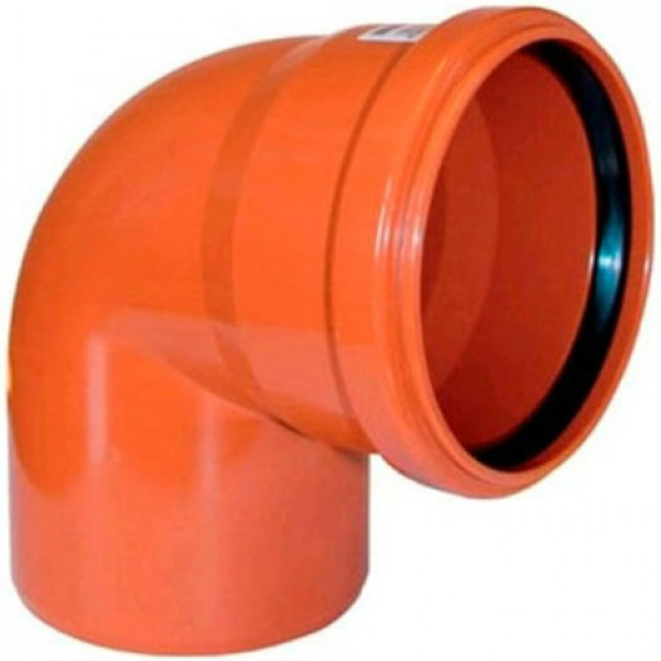 Колено (наружная канализация) Ø200 87° PVC (Ral 8023) REDI s.p.a.