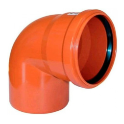 Колено (наружная канализация) Ø110 87° PVC (Ral 8023) REDI / VALSIR