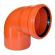 Колено (наружная канализация) Ø110 87° PVC (Ral 8023) REDI / VALSIR
