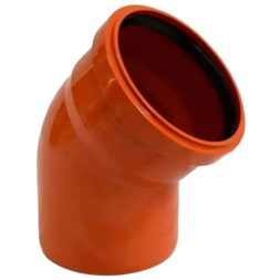 Колено (наружная канализация) Ø160 45° PVC (Ral 8023) REDI s.p.a.