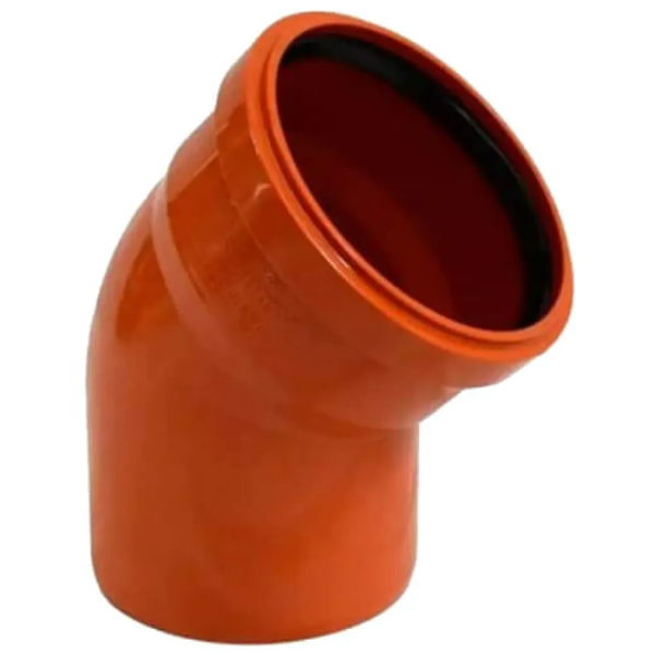 Колено (наружная канализация) Ø160 45° PVC (Ral 8023) REDI s.p.a.