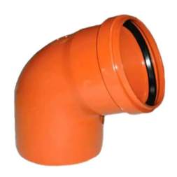 Колено (наружная канализация) Ø160 67° PVC (Ral 8023) REDI s.p.a.