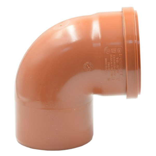 Колено (наружная канализация) Ø160 87° PVC (Ral 8023) REDI s.p.a.
