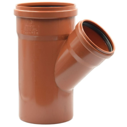 Редукционный тройник (наружная канализация) Ø400/125 45° PVC (Ral 8023) REDI s.p.a.