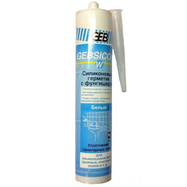 Силікон Sanha Gebsicone W 310 мл білий