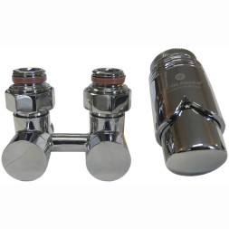 Комплект эксклюзивных узлов Schlosser прямой  3/4 x M 22х1,5 Нипель 2 шт хром