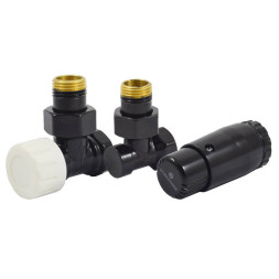 Комплект термостатический Schlosser Standard MINI угловой GZ1/2xGW1/2 черный