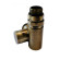 Клапан обратного потока Schlosser Combi Plus осевой левый GZ1/2xGW1/2 античная латунь