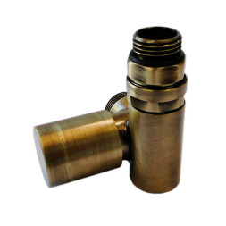 Клапан с ручной регулировкой Schlosser Combi Plus осевой левый GZ1/2x15mm Cu античная латунь