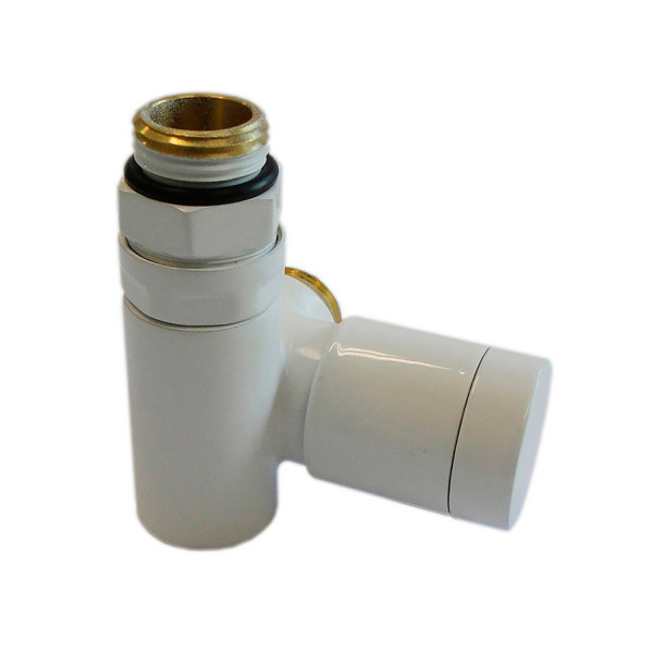 Клапан з ручним регулюванням Schlosser Combi Plus осьовий правий GZ1/2x15mm Cu білий