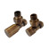Комплект с ручной регулировкой Schlosser Elegant прямой GZ1/2x15mm Cu античная латунь