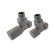 Комплект с ручной регулировкой Schlosser Elegant прямой GZ1/2x15mm Cu сатин