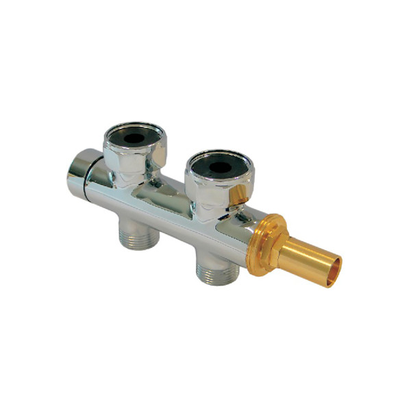Комплект Schlosser Duo-plex RTL прямой GW3/4 x M22x1,5, 2 шт ниппеля, хром