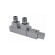Комплект Schlosser Duo-plex Square угловой правый GZ1/2x15mm Cu сатин