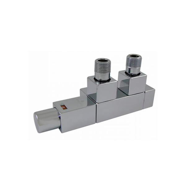 Комплект Schlosser Duo-plex Square угловой левый GZ1/2x15mm Cu сатин