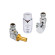 Комплект Schlosser Elegant RTL осевой GZ1/2xGW1/2 хром