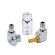Комплект Schlosser RTL LUX осевой правый GZ1/2x15mm Cu хром