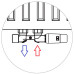 Комплект нижнего подключения угловой Schlosser Duo-plex Mini (Comple Selection) GZ 1/2 x 15 мм правый, головка MINI M30x1,5 + комплект трубок с двойной розеткой