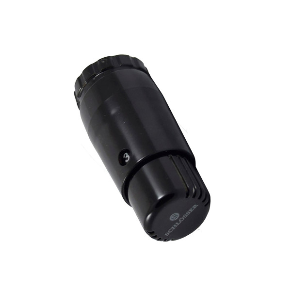 Термостатическая головка Schlosser MINI Diamant, M30х1,5 черная